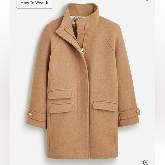 J crew Toscana coat in Italian stadium-cloth wool blend - Picture 1 of 2